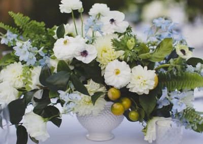 White flowers